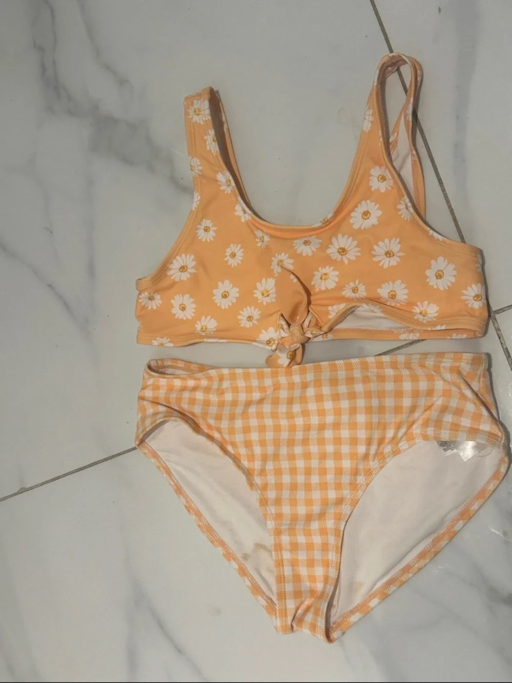 Tie-Front Bikini Swim Set for Girls